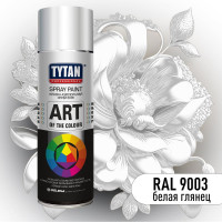 Аэрозольная краска Tytan PROFESSIONAL ART OF THE COLOUR RAL9003, белая глянец 400мл 61317 54036