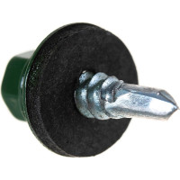 Кровельный саморез крепежная техника зеленый лист 300 шт 420258 БК