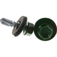 Кровельный саморез крепежная техника зеленый лист 300 шт 420258 БК