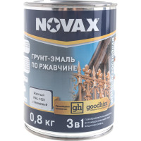 Грунт-эмаль Goodhim NOVAX 3в1 желтый RAL 1021, глянцевая, 0,8 кг 10724