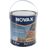 Грунт-эмаль по металлу Goodhim 3в1 novax темно-серый RAL 7016 матовая, 3 л. 2,8кг 11035