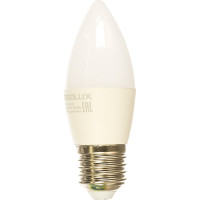 Электрическая светодиодная лампа Ergolux LED-C35-7W-E27-3K Свеча 7Вт E27 3000K 172-265В 13297