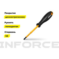 Диэлектрическая отвертка SL4х100мм Inforce 06-09-78