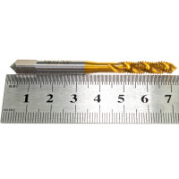 Метчик M6x1 HSS M2 TiN спиральный ПрофОснастка №419 арт. 50221019