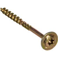 Конструкционный саморез ГОСКРЕП 6,0 x 80 желт., пресс шайба TX30 8 шт 14-0016780