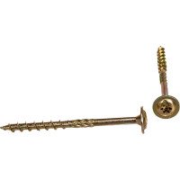 Конструкционный саморез ГОСКРЕП 6,0 x 80 желт., пресс шайба TX30 8 шт 14-0016780