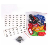 Шкафчик на 48 ключей BRAUBERG 250х180х80 мм, с замком, +48 брелоков, серый 290338