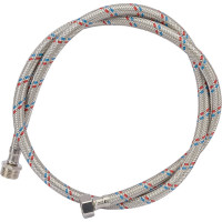Подводка гибкая для воды ELKA с оплеткой из нержавеющей стали 1/2" х 120 см в/н, гайка нерж. ИС.100088