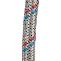 Подводка гибкая для воды ELKA с оплеткой из нержавеющей стали 1/2" х 120 см в/н, гайка нерж. ИС.100088