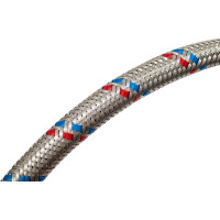 Подводка гибкая для воды ELKA с оплеткой из нержавеющей стали 1/2" х 50 см, гайка нержавеющая сталь ИС.100083