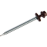 Кровельный саморез ГОСКРЕП 4.8х70 RAL 3005 красное вино, 30 шт., пл.конт 280 мл 2-0017870