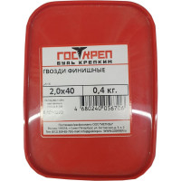 Финишные гвозди Госкреп 2,0х40 Цинк 0,4 кг, пл.конт 280 мл 9-0010920
