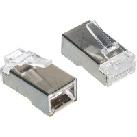 Вилка Cablexpert RJ-45 8P8C универсальн кат.5e экранирован контакты 30мкр 10шт PLUG5SP/10