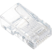 Вилка Cablexpert RJ-45 8P8C универсал кат.5e. 6 мкр со сквозным отверстием 10шт LC-PTU-01/10