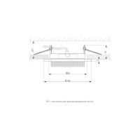 Встраиваемый светильник Elektrostandard 1035 GX53 WH белый комплект 10шт a043127