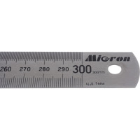 Измерительная металлическая линейка 300х25.4 Micron МИК 34311