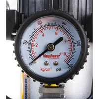 Поршневой компрессор 150PSI 35л/мин, 14А с улучшенным охлаждением MEGAPOWER M-12001