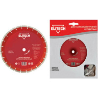 Диск алмазный сегментный по кирпичу и бетону (350х25.4 мм) ELITECH 1110.007600