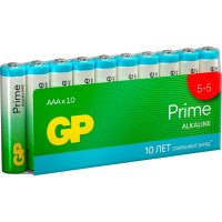 Алкалиновые мизинчиковые батарейки GP АAА Prime Alkaline, набор 10 шт. 19796