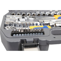 Набор инструмента 1/2 Dr и 1/4 Dr 77 предметов KRAFT KT 700304
