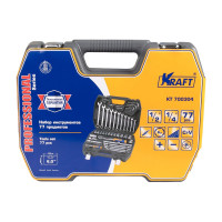 Набор инструмента 1/2 Dr и 1/4 Dr 77 предметов KRAFT KT 700304