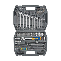 Набор инструмента 1/2 Dr и 1/4 Dr 77 предметов KRAFT KT 700304