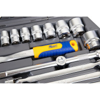 Набор инструмента 1/2 Dr и 1/4 Dr 77 предметов KRAFT KT 700304