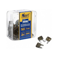 Набор предохранителей KRAFT 7.5 А, MINI, 50 шт, пласт кор KT 870010