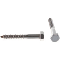 Сантехнический шуруп ЕВРОПАРТНЕР DIN 571 с шестигр.гол. 8х60 нержав. сталь 2 шт. G2 2860 1