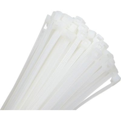 Нейлоновый хомут стяжка DolleX 3,6х250 мм, уп. 100 шт., белый SN-425