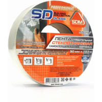 Строительная самоклеящаяся сетка SDM SD-GLASS Professional 50мм х 153м повышенной прочности 00-00000190
