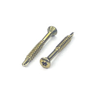 Шуруп для полов и паркета Rusconnect CFB 0325 3,2х25 500 шт. Желтый цинк 380325