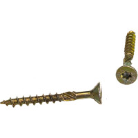 Шуруп Rusconnect CS 04540 с/нарез. д/дерева, потай, 4,5х40, 200 шт. Желтый цинк 314540