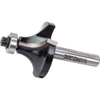 Фреза кромочная калевочная с нижним подшипником серия 1017 (38x20 мм; R14 мм; хвостовик 8 мм) Росомаха 801710