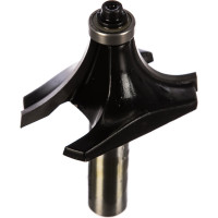 Фреза кромочная калевочная с нижним подшипником серия 1017 (53x25 мм; R20 мм; хвостовик 12 мм) Росомаха 801713