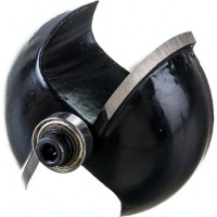 Фреза кромочная калевочная с нижним подшипником серия 1018 (42x20 мм; R16 мм; хвостовик 8 мм) Росомаха 801803