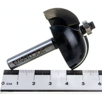 Фреза кромочная калевочная с нижним подшипником серия 1018 (42x20 мм; R16 мм; хвостовик 8 мм) Росомаха 801803