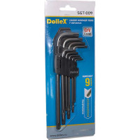 Набор Г-образных ключей DolleX торкс 9 шт. Т10-Т50, L=180mm SGT-009