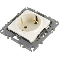 Розетка ЭРА 12-2001-02 2P E Schuko, 16A-250В, IP20, без м.лапок, 12, слоновая кость Б0014682