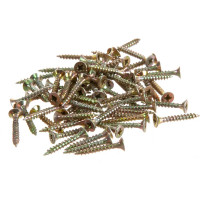 Потайной универсальный шуруп Метизный двор 3,0x20, желтый, 1000 шт. 4607159063076