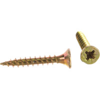 Потайной универсальный шуруп Метизный двор 3,0x20, желтый, 1000 шт. 4607159063076