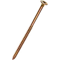 Потайной универсальный шуруп Метизный двор 6,0x100, желтый, 100 шт. 4607159063656