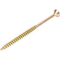 Потайной универсальный шуруп Метизный двор 6,0x100, желтый, 100 шт. 4607159063656