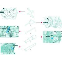 Набор фиксаторов ГРМ FORD/VOLVO 1.6 Ti-VCT AIST 67230905 00-00012852