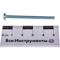 Винт с полуцилиндрической головкой Метизный двор 4x50 DIN 7985, 100 шт. 4607159067142