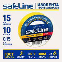 Изолента Safeline 15/10 желтый 12120