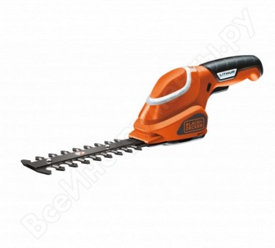 Black&Decker ножницы акк для травы и кустов 3,6 в li-ion gsl300