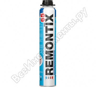 Remontix pro 65 зимняя пистолетная монтажная пена 850 мл rmbprwin65