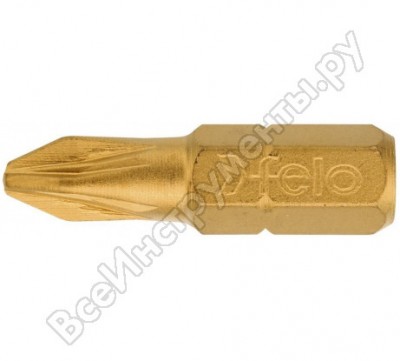 Felo бита крестовая серия tin pz 3x25, 10 шт 02103070