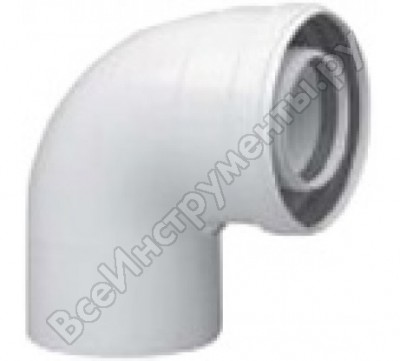 Baxi khg714105110 отвод 90 град., диам. 80 мм.,для труб с изоляцией